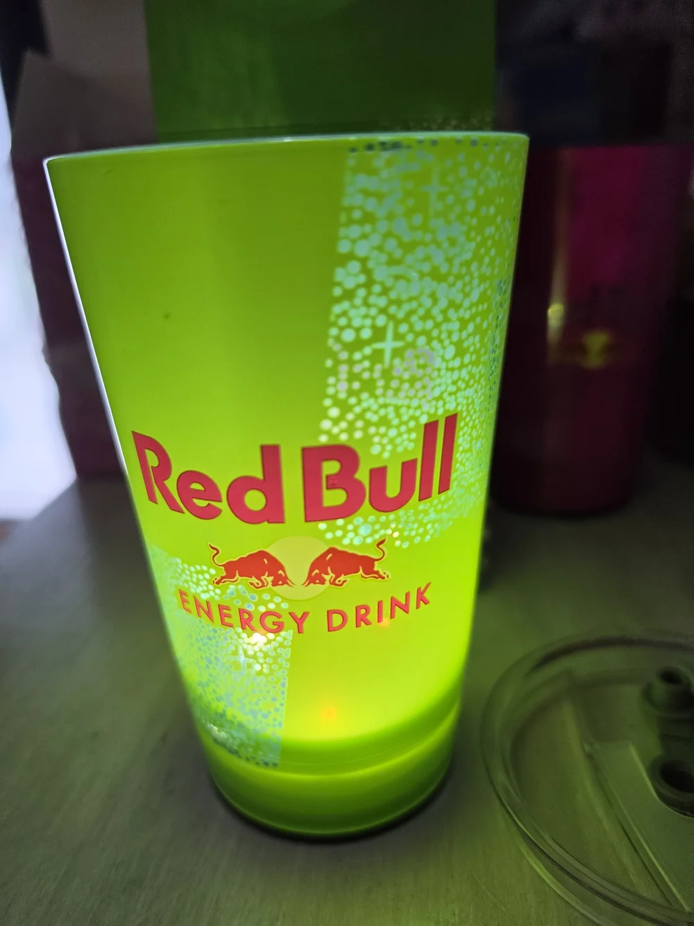 Rwd Bull Neon Green Luminous Party Cup